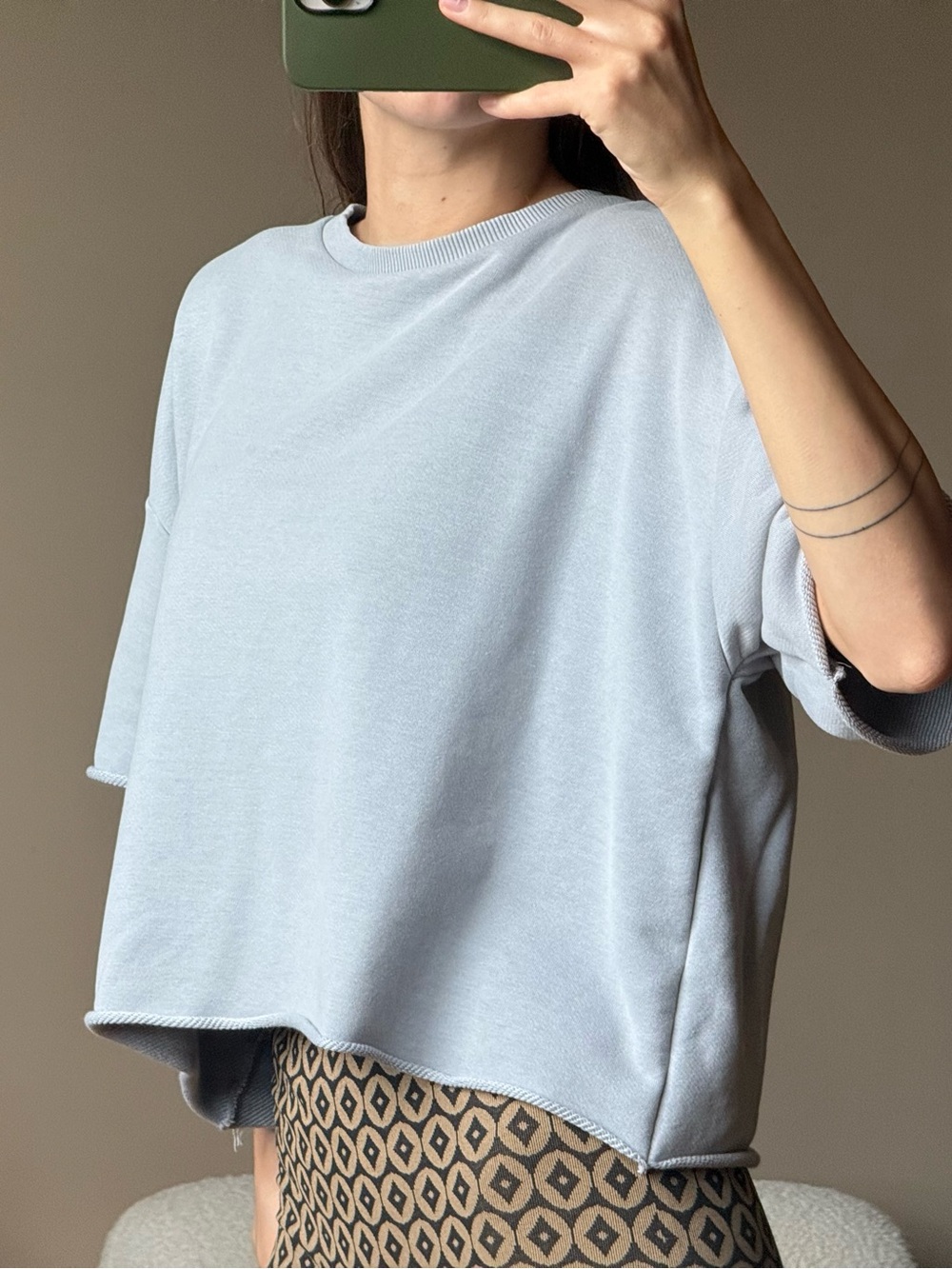 Crewneck Top - Light Blue